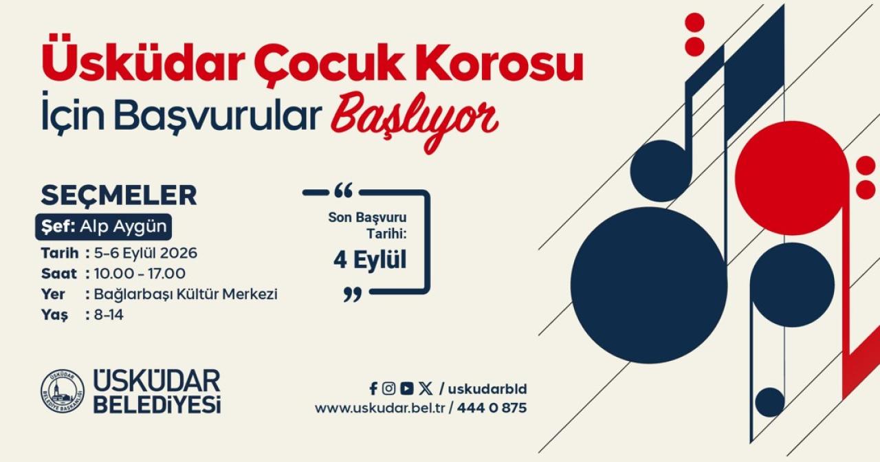 ÜSKÜDAR BELEDİYESİ ÇOCUK KOROSU YENİ SESLERİNİ ARIYOR
