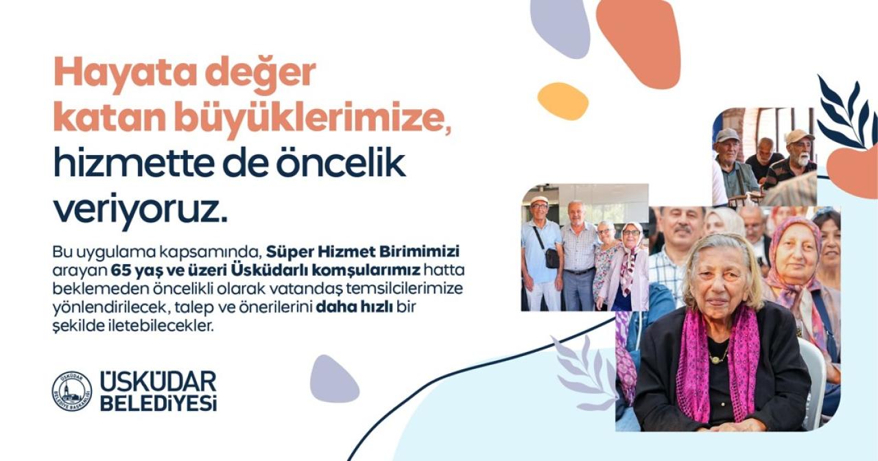 ÜSKÜDAR BELEDİYESİ’NDEN 65 YAŞ VE ÜZERİ KOMŞULARA ÖNCELİKLİ HİZMET