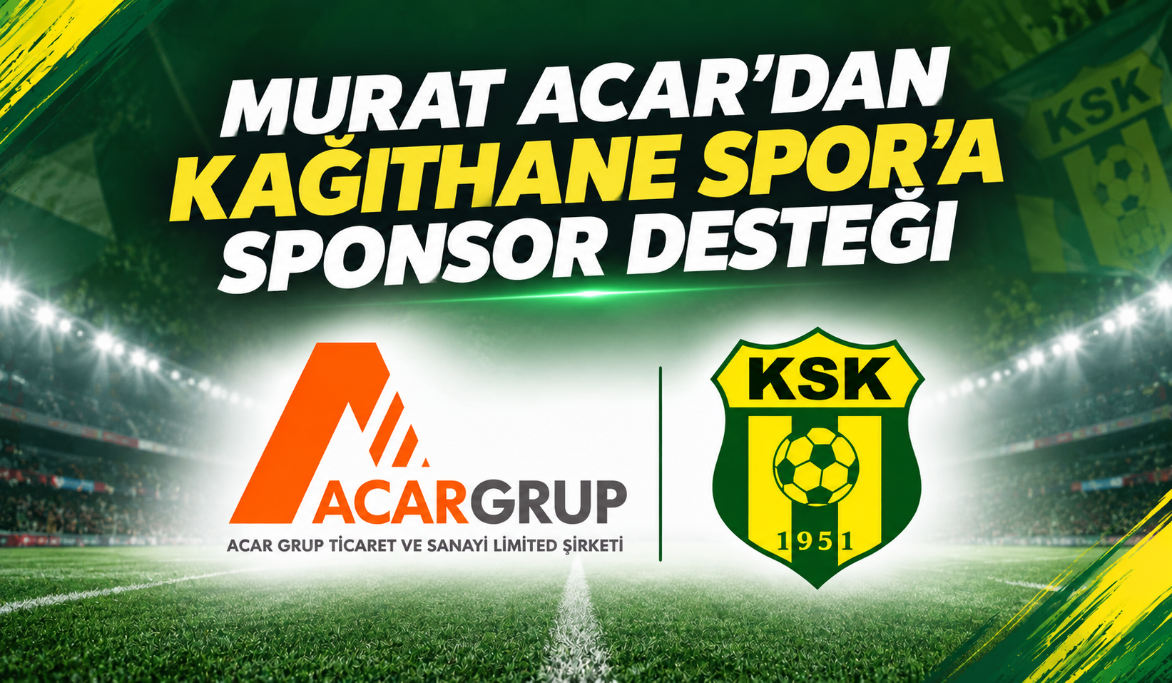 Murat Acar’dan Kağıthane Spor’a Sponsor Desteği