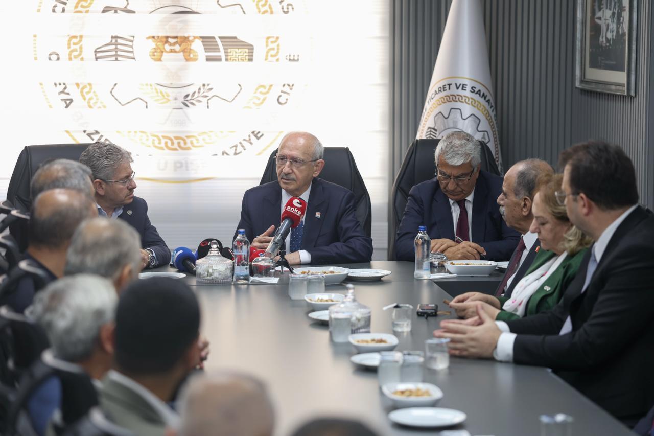 CHP Genel Başkanı Kemal Kılıçdaroğlu, Cizre Ticaret ve Sanayi Odasını Ziyaret Etti