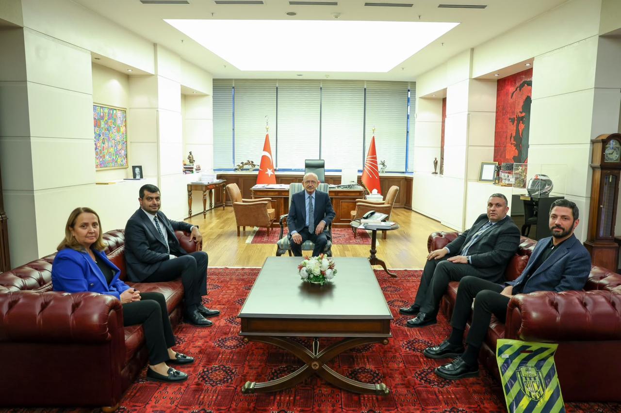CHP Genel Başkanı Kemal Kılıçdaroğlu, MKE Ankaragücü Başkanı İlhami Alparslan’ı Kabul Etti