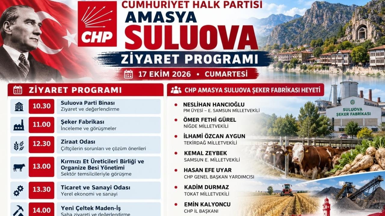 CHP Heyeti, Genel Başkanımız Kemal Kılıçdaroğlu’nun Talimatıyla Kapanma Tehlikesi Yaşayan Amasya Suluova Şeker Fabrikası İçin Sahaya İniyor