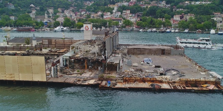 Galatasaray Adası Sökülmeye Başlandı