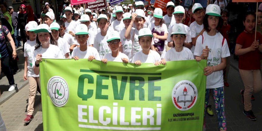 Gaziosmanpaşa‘da Bin 200 Çevre Elçisi Öğrenci Dünya Çevre Günü`nü Kutladı