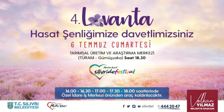 SİLİVRİ’DE LAVANTA HASAT ŞENLİĞİ DÜZENLENECEK