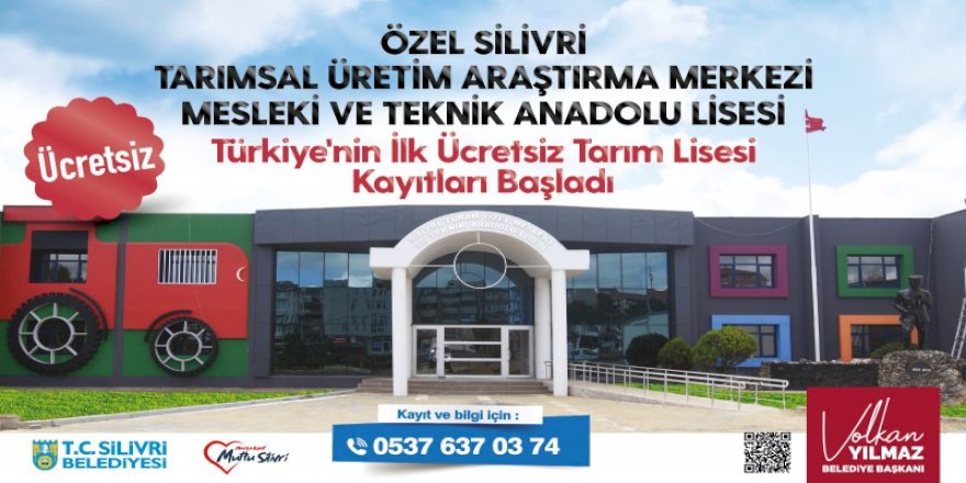 ÜCRETSİZ TARIM LİSESİ KAYITLARINA BAŞLADI