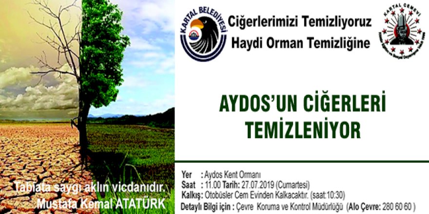 Aydos’un ciğerleri temizleniyor
