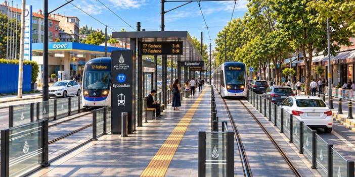 Eyüpsultan-Bayrampaşa Tramvay Hattında Çalışmalar Sürüyor