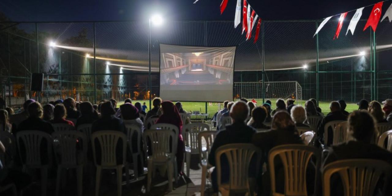 Açık Hava Sinema Geceleri Seymen ve Kurfallı Mahallelerinde Vatandaşlarla Buluştu