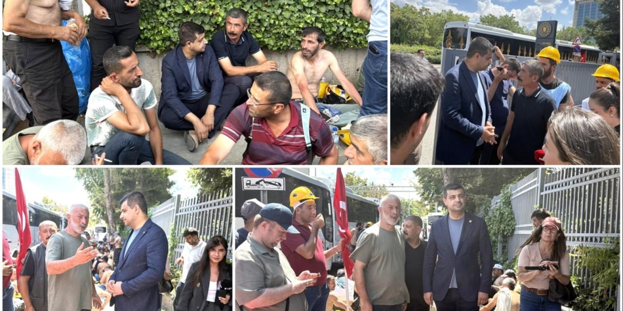 Deniz Demir; Enerji ve Tabii Kaynaklar Bakanlığı Önünde Eylem Yapan Madencilere Destek Ziyaretinde Bulundu, Bakan Yardımcısı Tancan ile Görüştü