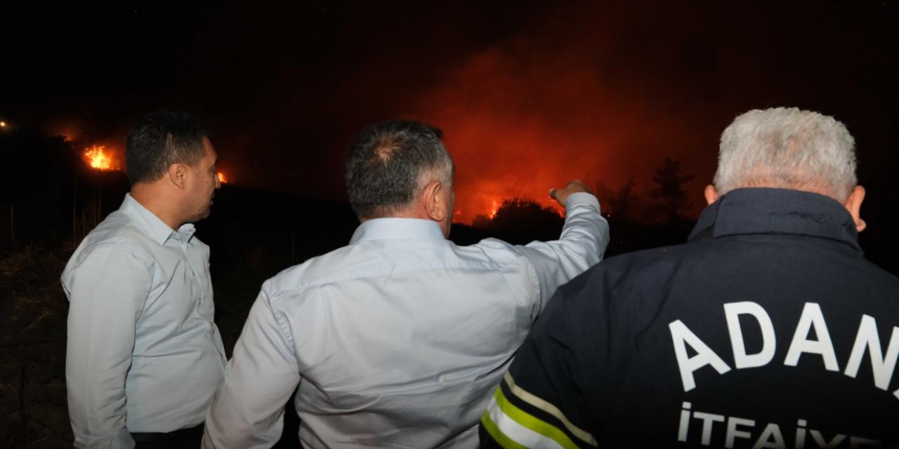 Kozan, İmamoğlu ve Aladağ’daki Yangınlara Müdahale Eden Büyükşehir Ekiplerinin Teyakkuz Hali Sürüyor.