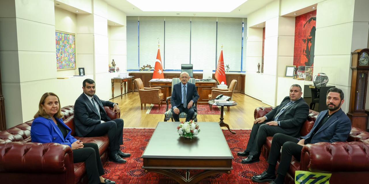 CHP Genel Başkanı Kemal Kılıçdaroğlu, MKE Ankaragücü Başkanı İlhami Alparslan’ı Kabul Etti