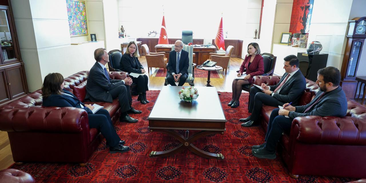 CHP Lideri Kemal Kılıçdaroğlu, AB Türkiye Delegasyonu Başkanı Aivo Orav’ı Kabul Etti