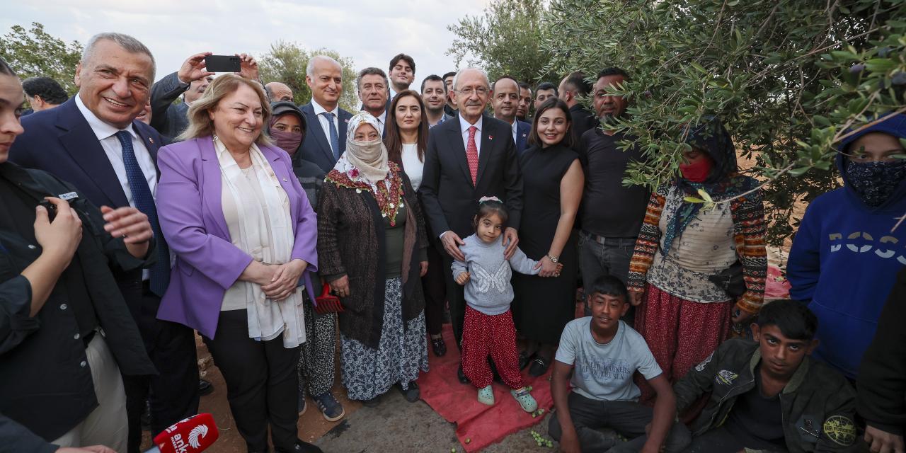 CHP Genel Başkanı Kemal Kılıçdaroğlu, Gaziantep’te Zeytin İşçileri ile Bir Araya Geldi