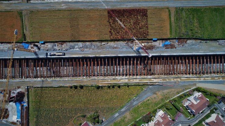 İstanbul Havalimanı metro hattı hızla ilerliyor