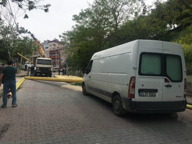 Kağıthane’de faciadan dönüldü