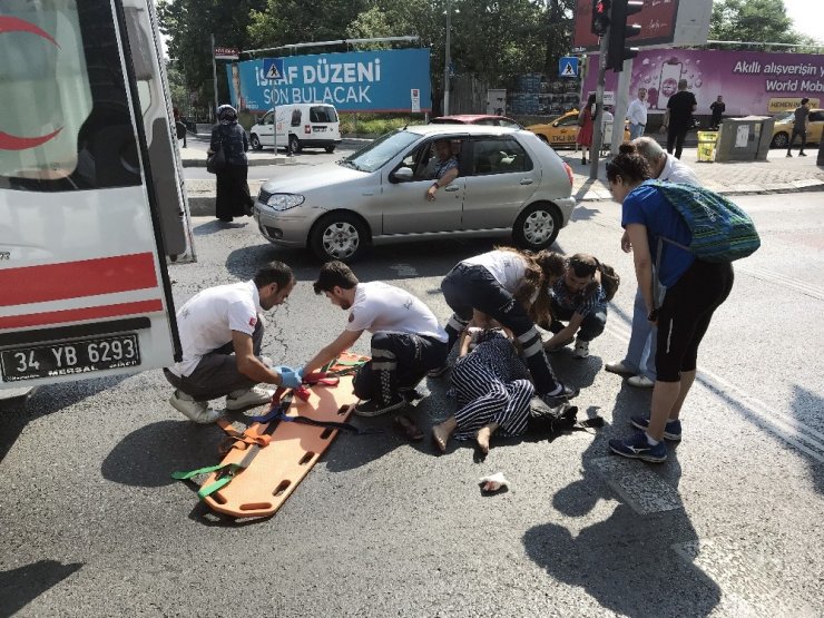 Beşiktaş’ta Kadına Çarptı Başından Ayrılmadı