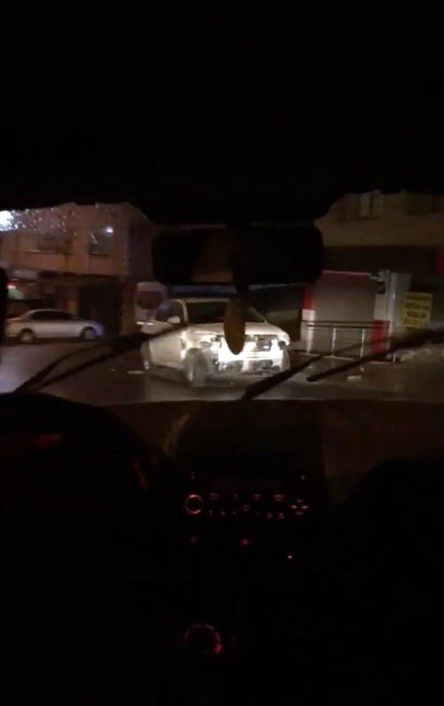 İstanbul’da “drift” ve “makas” terörü kamerada