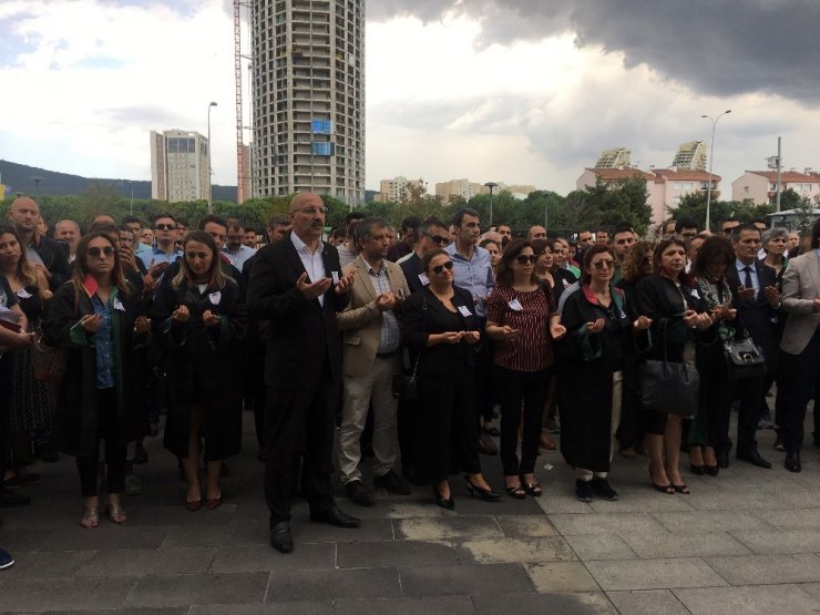 Ümraniye’de başından vurularak öldürülen avukat için adliyede cenaze töreni