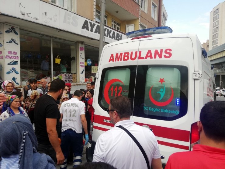 7 aylık hamile kadına kamyonet çarptı,