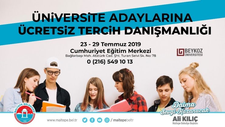 MALTEPE BELEDİYESİNDEN ÜNİVERSİTE ADAYLARINA ÜCRETSİZ DANIŞMANLIK