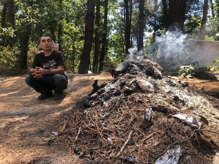 KÖPEKLERİYLE BERABER 6 YILDIR ORMANDA YAŞIYORDU