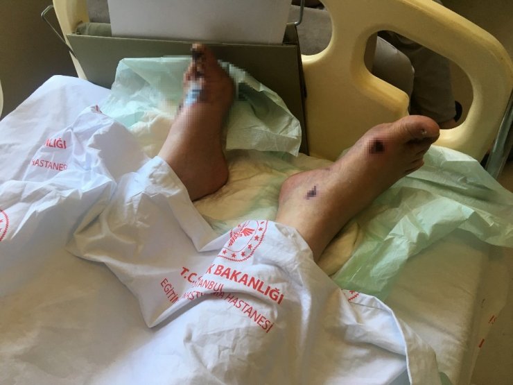 Geri geri gelen kamyonet yaşlı adamı ezdi