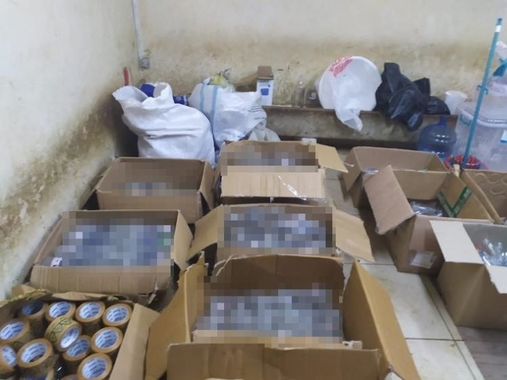 Çay Ocağına Sahte İçki Operasyonu