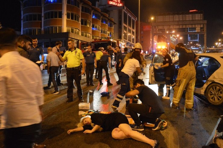 D-100 Ankara İstikametinde Kaza