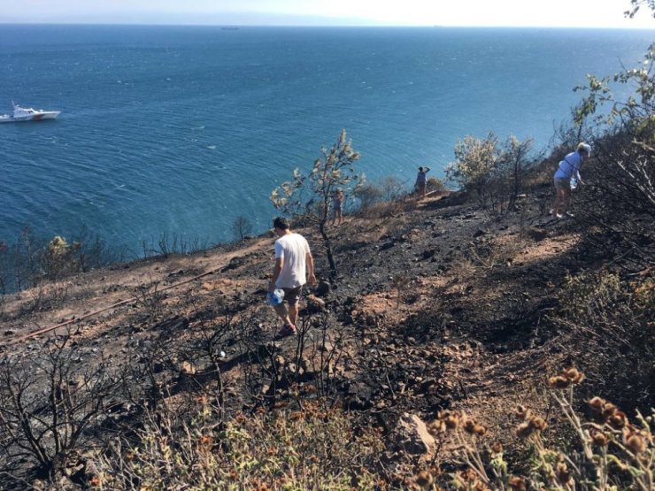 BURGAZADA’DA ORMAN YANGINI KONTROL ALTINA ALINDI