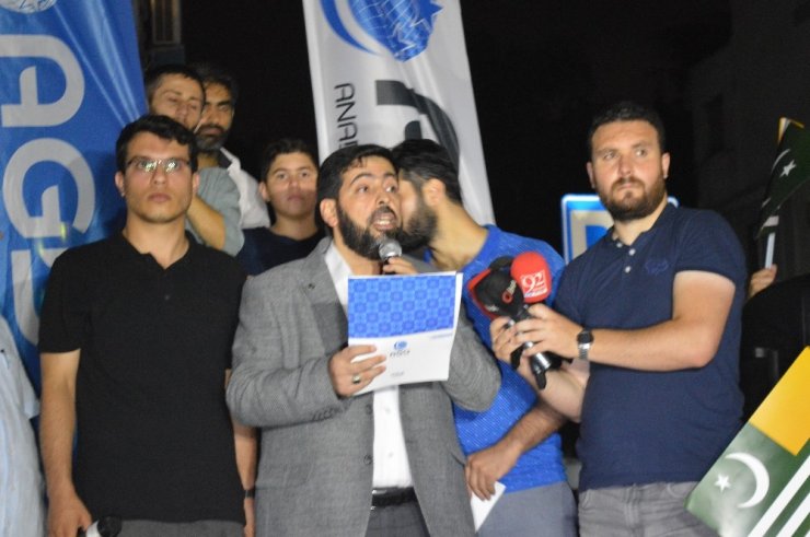 AGD’den Hindistan Konsolosluğu önünde “Keşmir” protestosu