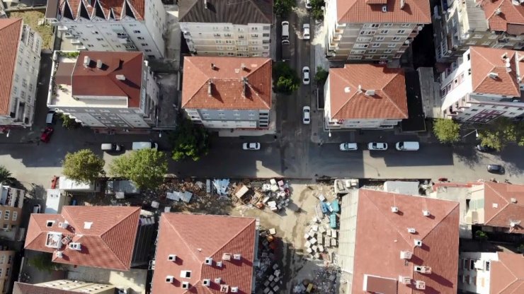 Kartal’da yıkılan binaların yerine dikilen binalarda gelinen son durum havadan görüntülendi