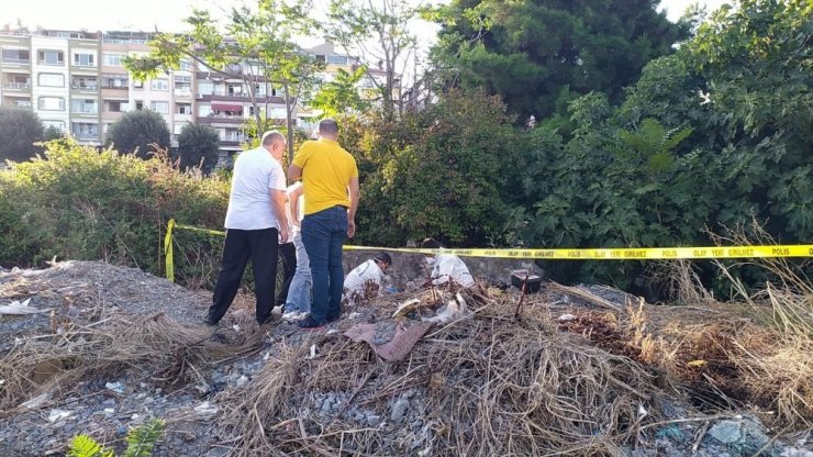 Kötü koku gelen ağaçlık alandan ceset çıktı