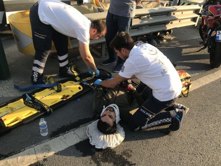 Eyüpsultan’da motosiklet kazası: 2 yaralı