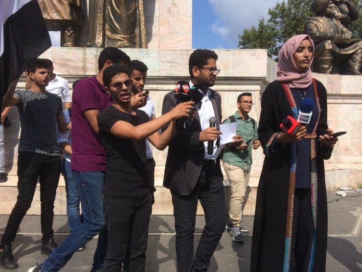 Yemenliler BAE’nin saldırılarını protesto etti