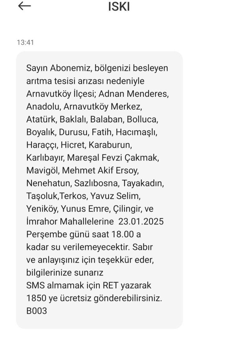 ARNAVUTKÖY’DE "ŞEBEKE SUYUNA ATIK SUYU KARIŞTIĞI" İDDİASI