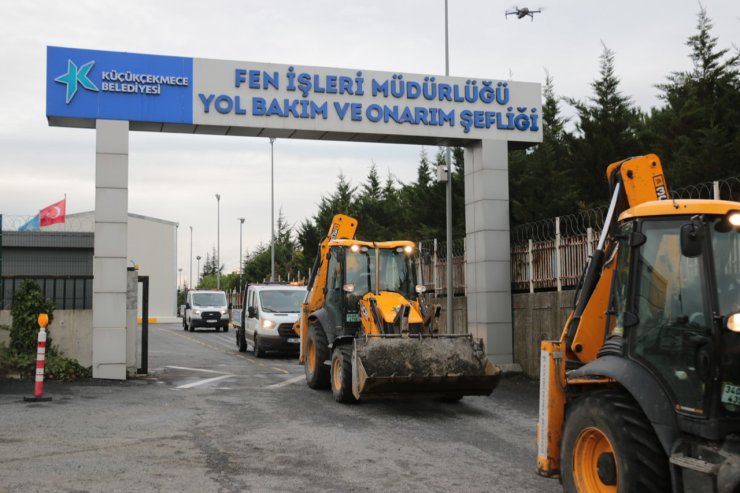 KÜÇÜKÇEKMECE’DE KIŞ SEFERBERLİĞİ:1230 PERSONEL SAHADA