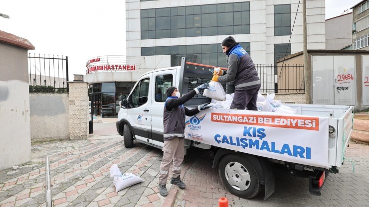 KAR YAĞIŞI İÇİN SULTANGAZİ’DE EKİPLER TEYAKKUZDA