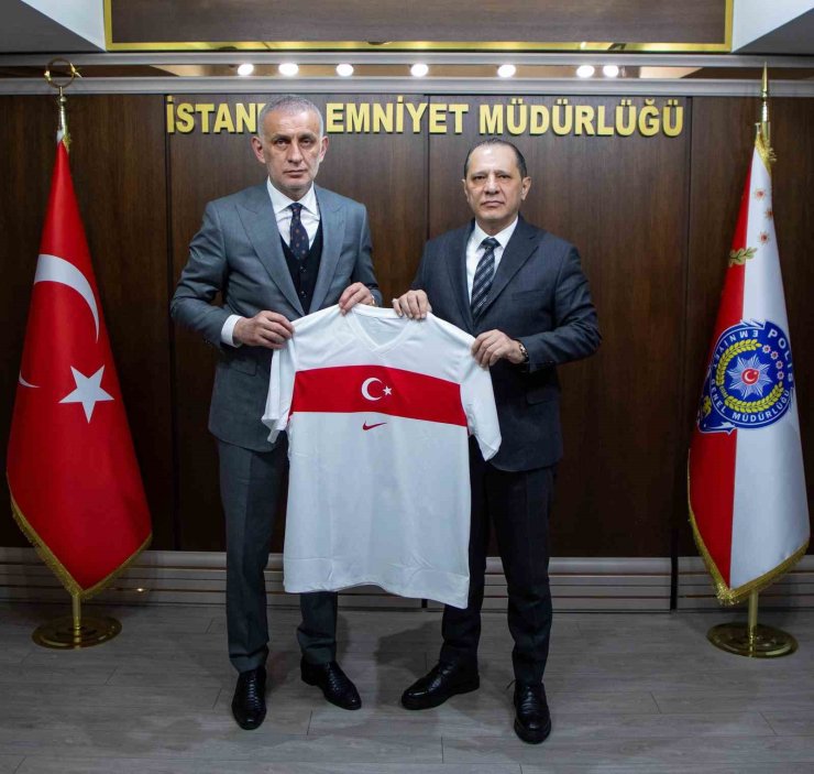 TFF BAŞKANI HACIOSMANOĞLU, İSTANBUL EMNİYET MÜDÜRÜ SELAMİ YILDIZ’I ZİYARET ETTİ