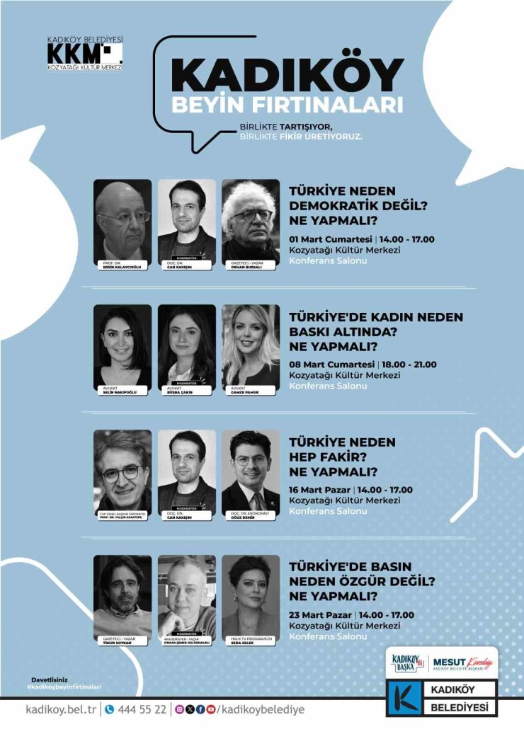 "KADIKÖY BEYİN FIRTINALARI" PANELİ BAŞLIYOR