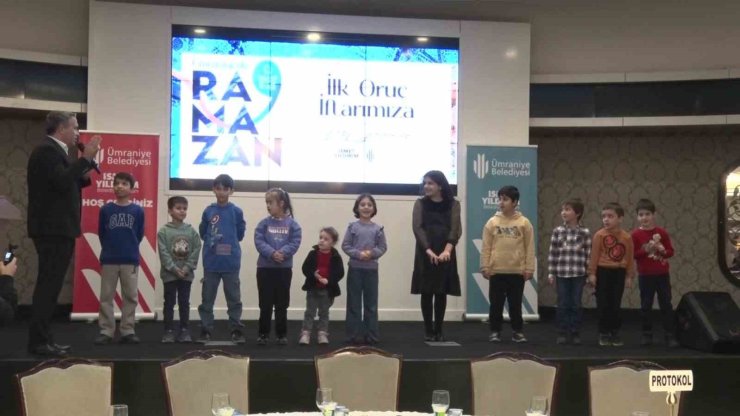 ÜMRANİYE’DE İLK İFTAR ÇOCUKLARLA BİRLİKTE YAPILDI