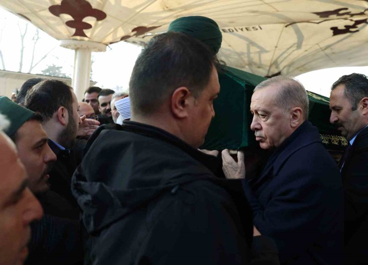 CUMHURBAŞKANI ERDOĞAN, KASIM YAĞCIOĞLU’NIN CENAZE TÖRENİNE KATILDI