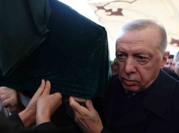 CUMHURBAŞKANI ERDOĞAN, KASIM YAĞCIOĞLU’NIN CENAZE TÖRENİNE KATILDI