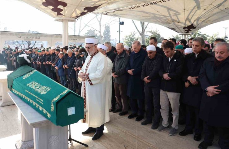 CUMHURBAŞKANI ERDOĞAN, KASIM YAĞCIOĞLU’NIN CENAZE TÖRENİNE KATILDI