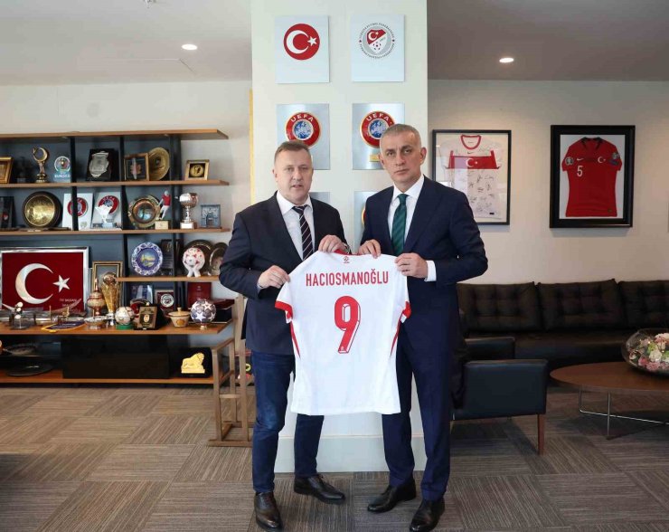 CEZARY KULESZA’DAN, TFF BAŞKANI HACIOSMANOĞLU’NA ZİYARET