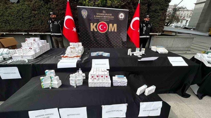 İSTANBUL’DA 235 MİLYON LİRALIK KAÇAK İLAÇ OPERASYONU