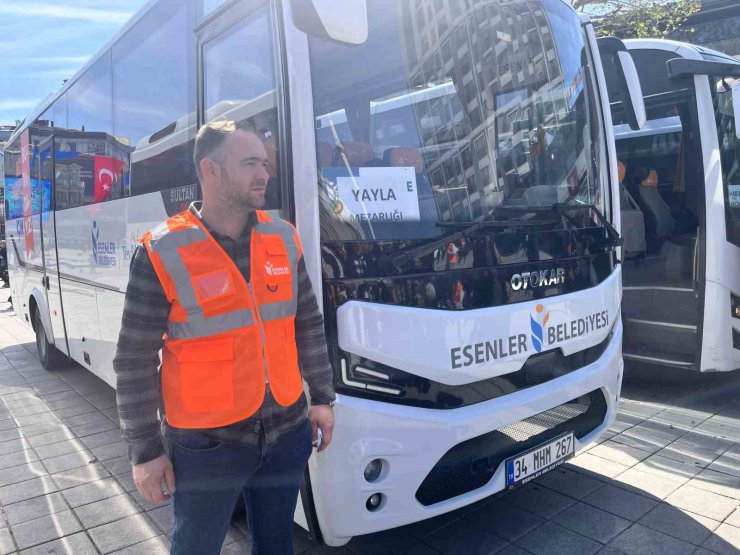 ESENLER BELEDİYESİ’NDEN KABİR ZİYARETİ YAPMAK İSTEYEN VATANDAŞLARA ÜCRETSİZ ULAŞIM DESTEĞİ