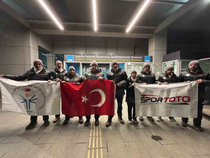 ÖZEL SPORCULAR KAYAK MİLLİ TAKIMI, DÜNYA ŞAMPİYONASI İÇİN FRANSA’YA GİTTİ