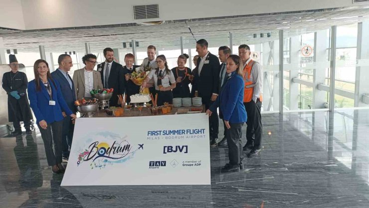 MİLAS-BODRUM HAVALİMANI, SEZONUN İLK DIŞ HAT UÇUŞLARINI KARŞILADI