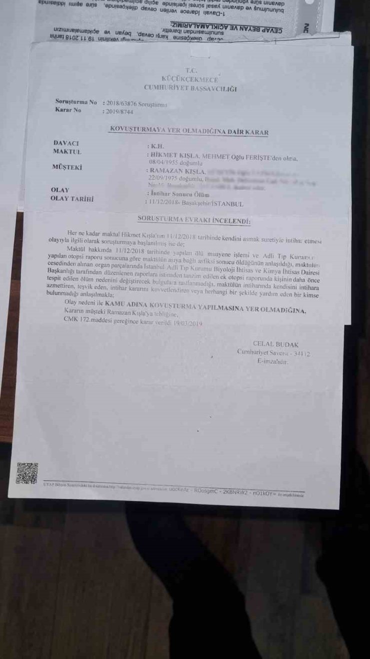 EKREM İMAMOĞLU’NUN TAPULARINI VERMEDİĞİ KOOPERATİFİN MAĞDURU İNTİHAR ETMİŞ